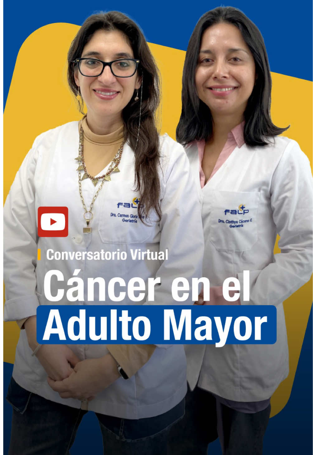 Envejecer no siempre significa “normalizar” síntomas 🚫. Si aparecen dolores que son persistentes, fatiga intensa o cambios en el apetito, pueden ser señales a las que poner atención 👀. 👵👴 El 60% de los diagnósticos de cáncer ocurren después de los 60 años. 📺 Revisa el conversatorio completo en nuestra cuenta de YouTube @FALP_OFICIAL y conoce más sobre los síntomas a los cuales debes estar atento 💙.