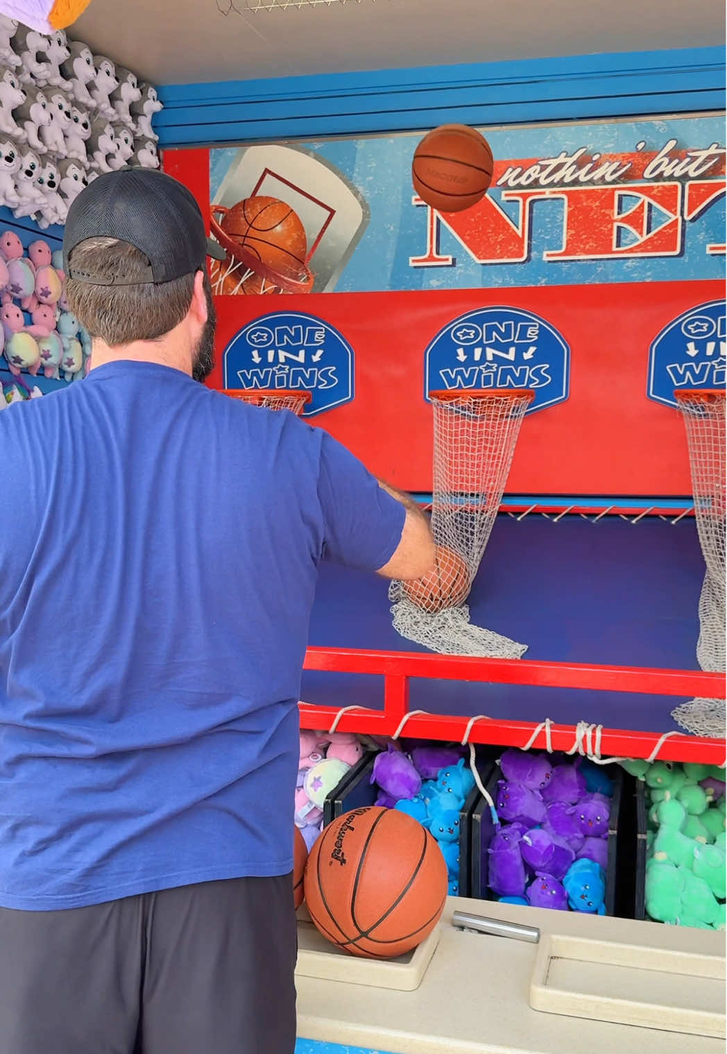 Was not expecting that! #basketball #carnivalgames 