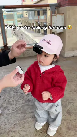 cute baby running with camera hat 📷 #fyp #cutebaby #babytiktok #toddler #wholesomemoments 
