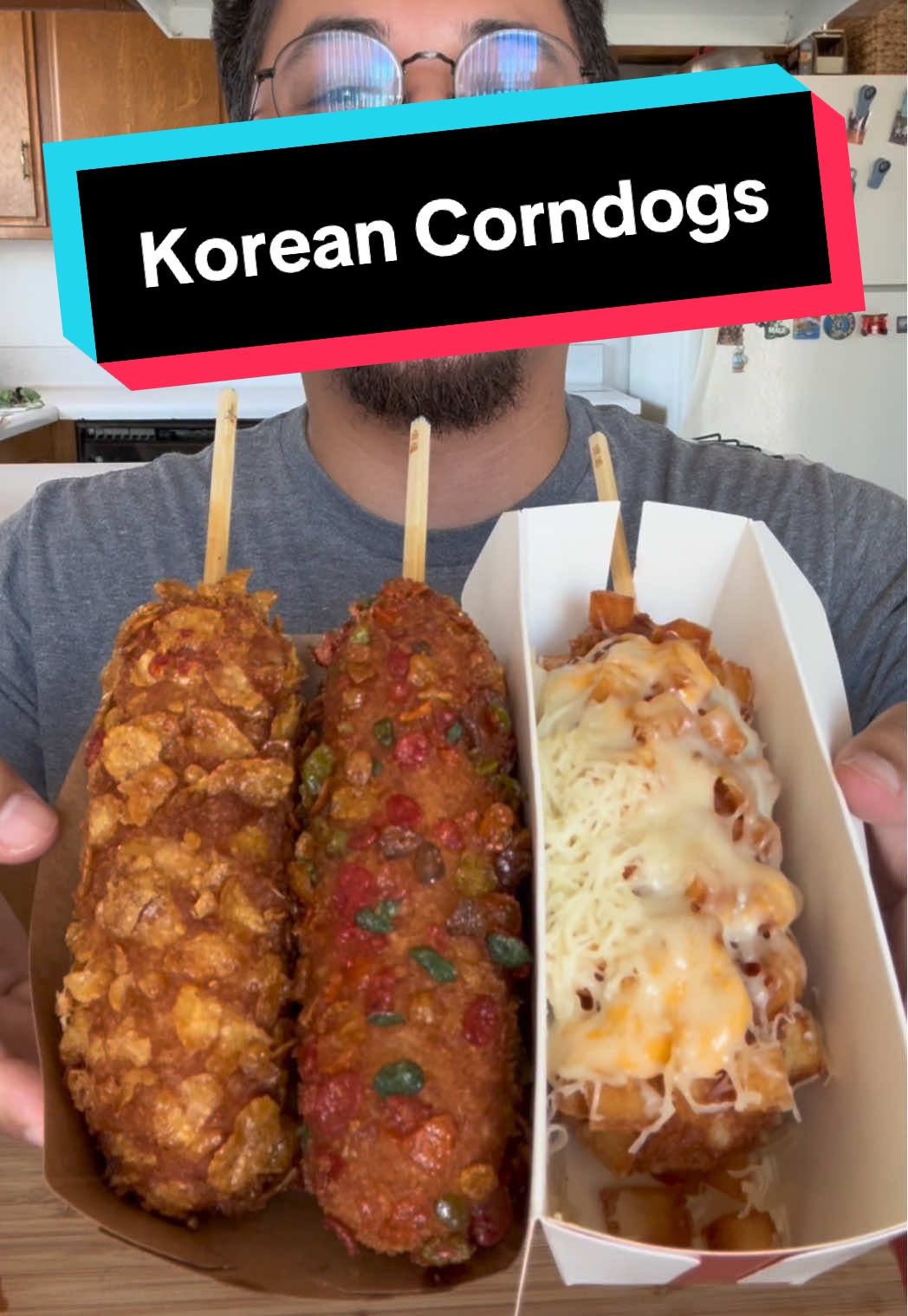 Myungrang Korean corn dog greatest cheese pull of all time!? 🔥🔥@명랑핫도그 #FoodTok #foodielu #mukbangeatingshow #viral #koreancorndog 