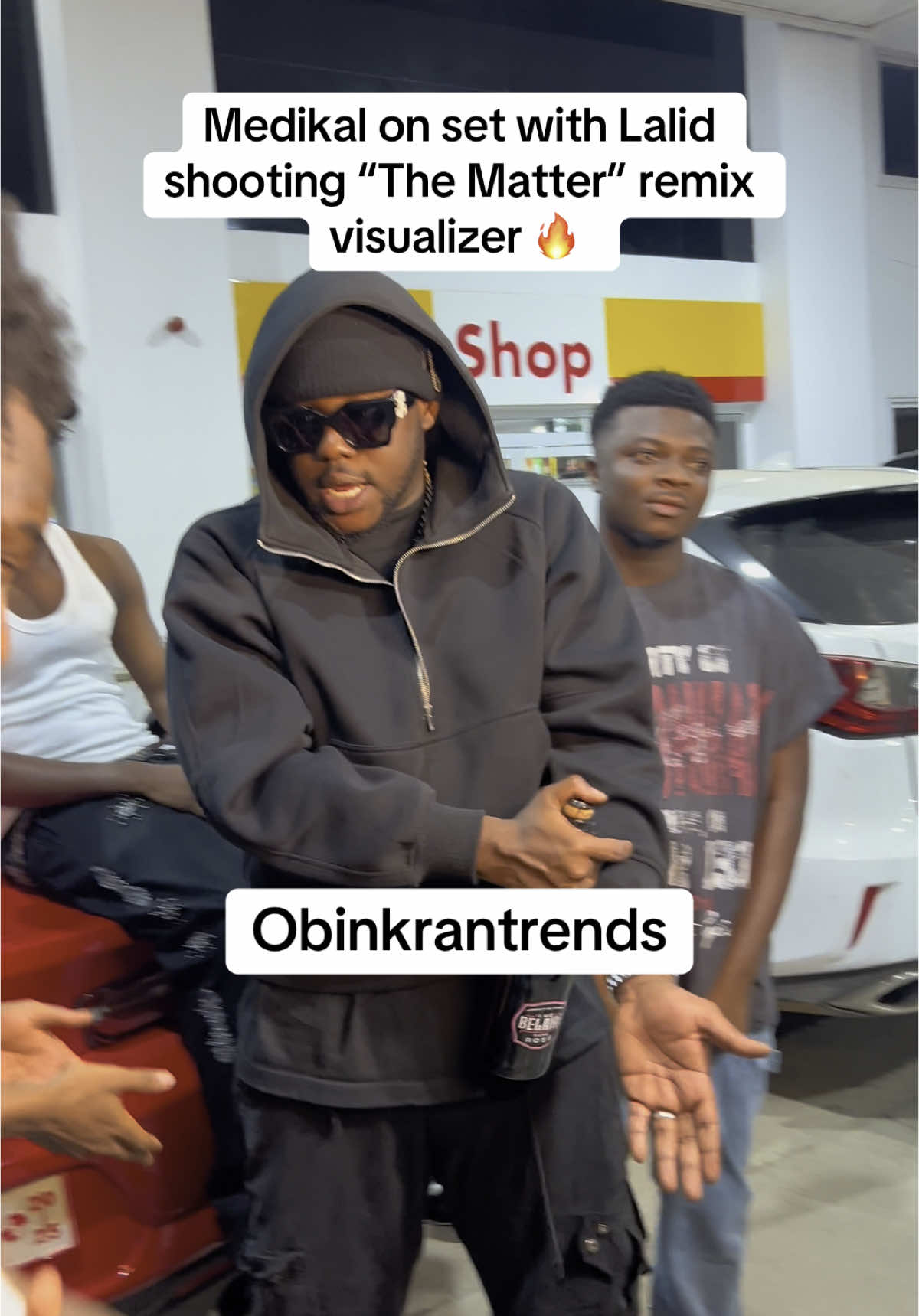 Medikal on set with Lalid shooting “The Matter” remix visualizer 🔥  #fyp #medikal #foryoupage❤️❤️ 