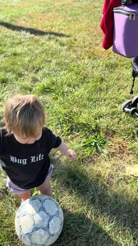 Starting off strong young grasshopper. #Soccer #baby #star #messi #talent 