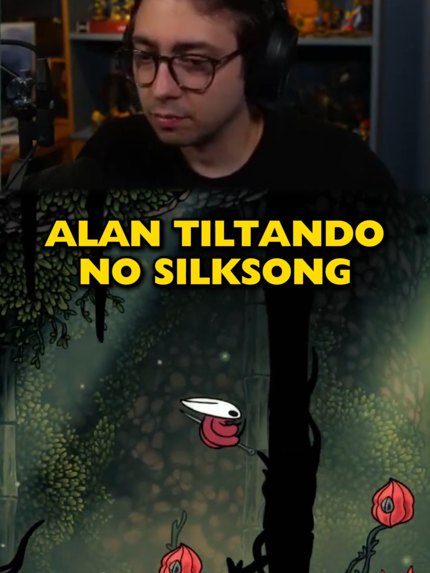 qnd ele faz dancinha é pq ja ta coringando #alanzoka #alanzokavideos #alanzokatododia #twitchbrasil #hollowknight #silksong