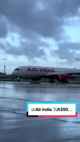 🇮🇳✈️Air India A350-900 in heavy rains 🌧️🛬  #airindia #planespotting #aviation #india #a350 