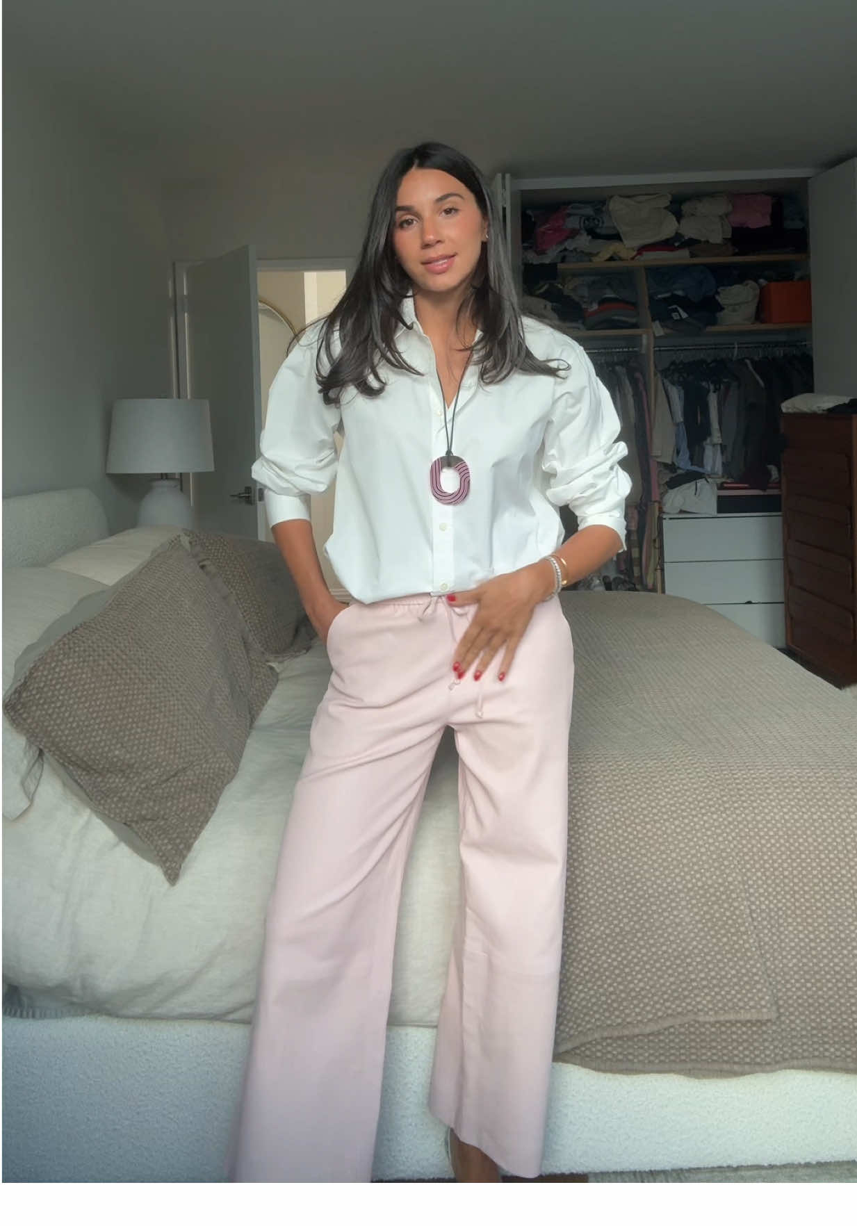 Baby pink leather for nyc syllly week! #nycoutfits #OOTD  @sprwmn 💕🫶🏻🦄💘