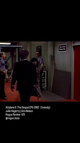 Airplane II: The Sequel (PG 1982 ‧ Comedy): Julie Hagerty | Ann Nelson Rogue Review: 4/5 #Airplane II: The #Sequel (1982) is a #parody #comedy that continues the #outrageous style of the first Airplane! . This time, the setting shifts from an airplane to a   named the  One, which is making its maiden  to the . When the shuttle’s  system malfunctions and locks the crew out, the passengers’ lives are put in . Ted Striker ( ), who had been institutionalized after a  breakdown, ends up on board and once again becomes the unlikely hero needed to save everyone. The film features returning characters like Elaine ( ), alongside new figures, including a parody of courtroom drama with  as Commander Buck Murdock. Packed with  gags, slapstick, and  of science fiction films like 2001: A  and , the movie pushes the same brand of over-the-top humor as its predecessor. While not as well-received as the original, it maintains a cult following for its nonstop  and overblown parody of disaster and sci-fi tropes. *For entertainment, educational, informational and/or motivational purposes only. This/these post(s) are not necessarily of this, the viewers and/or followers of this account, any associated account(s) or that of the account(s) sharing this post. Please reach out for removal or credit. Translation and/or captions may be generated using AI and may not be 100% accurate. Not a paid promotion.