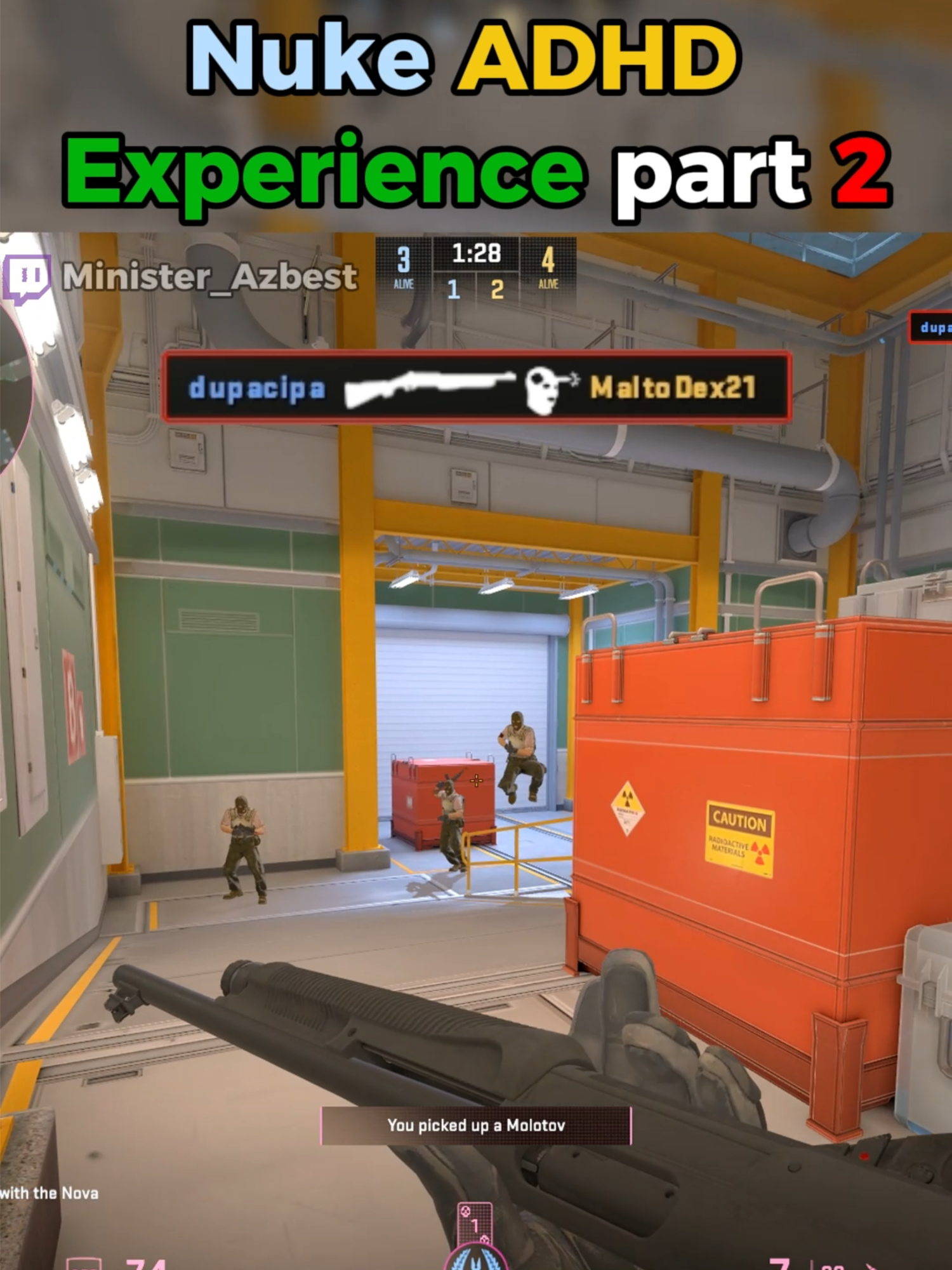 Nuke ADHD Experience in CS2 part 2... #cs2 #csgo #КС2