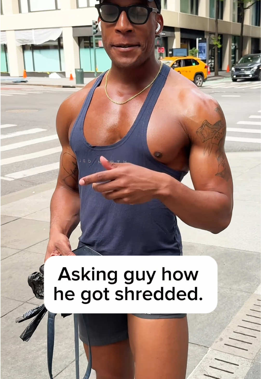 Asking guy how he got SHREDDED. #nyc #FitTok #fyp #workout #Fitness 