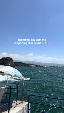 Beach day at sporting 🌊☀️!                   #beach#beachdays#sporting #lebanon#beirut 