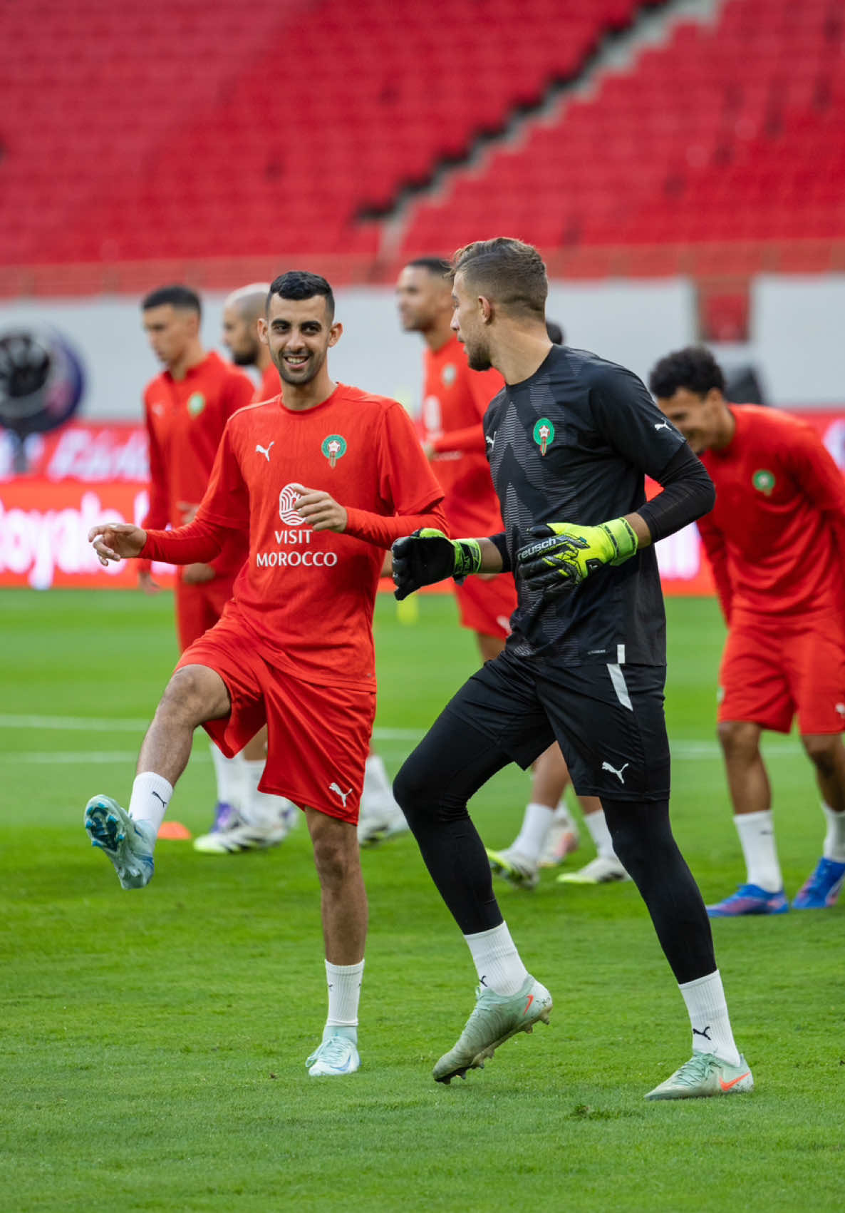 كل شيء جاهز لمباراة الغد ضد النيجر Final preparations done ✅ Ready for Niger 👊🦁 #DimaMaghrib 🇲🇦