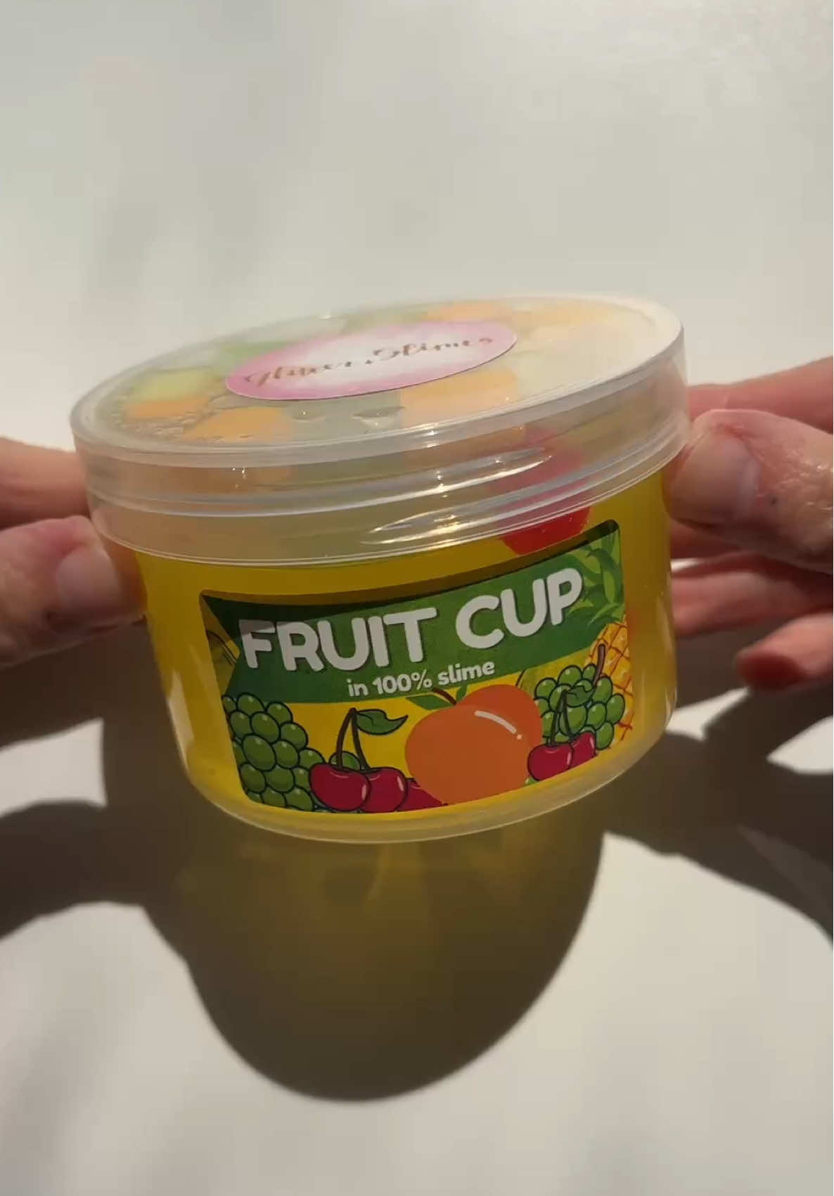 can you believe fruit cup was the WORST SELLER of our recent back to school collection drop? it’s literally my favorite from the whole collection… what am i not seeing?! 😭 be honest! because of this, we still have plenty left, and we’re offering 25% off ALL SLIMES! use code “BACKTOSCHOOL” at checkout ✨ on www.glitterslimes.com or link in bio!  #asmr #slimevideo #oddlfysatisfying 