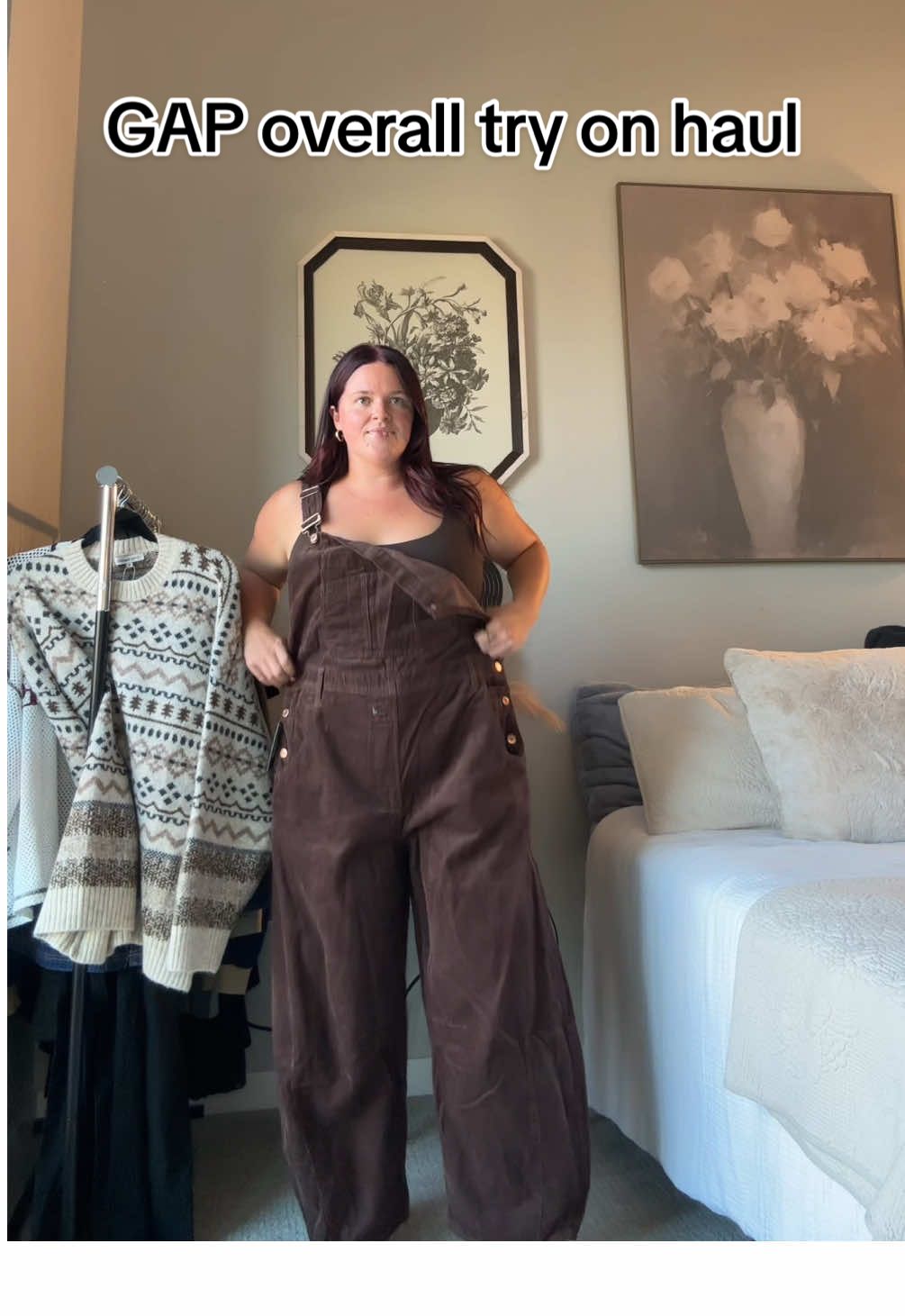 @Gap #tryonhaul searching for the perfect pair of overalls! 🍁🍂 #falloutfits #overall #midsize #plussize 