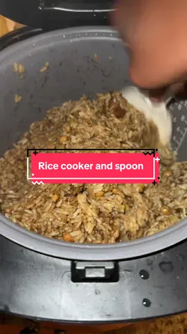 Caribbean rice and peas #ricecooker #ricespoon #slowcooker 