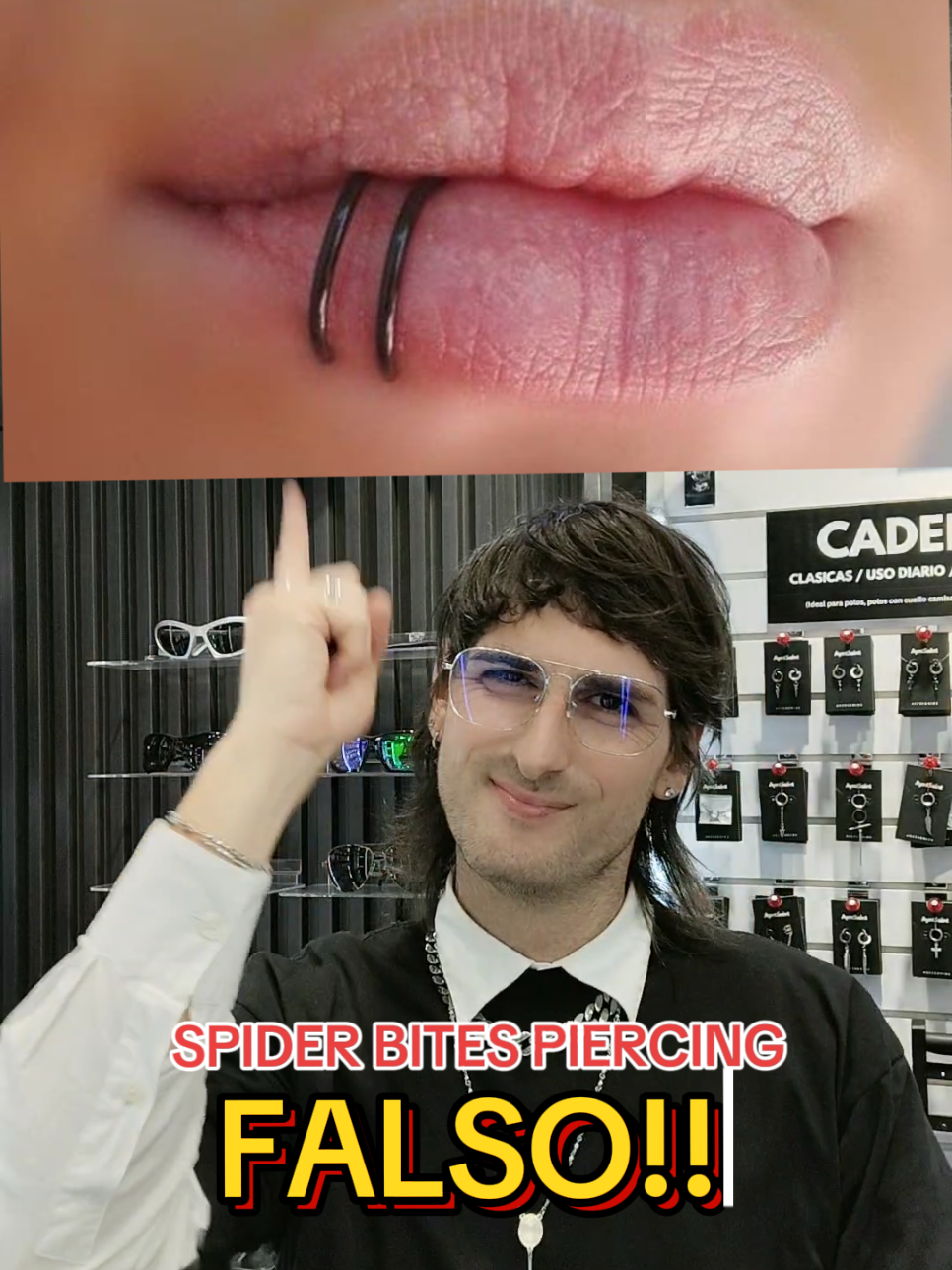 #spiderbitespiercing #piercing #piercingfalso #accesorios #aretesaesthetic 