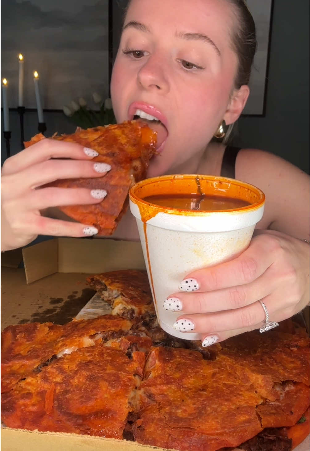 MASSIVE MEXICAN FOOD MUKBANG 🌮🇲🇽🌯 @Tacos la villa Birria will always be my go-to🤤 #birria #mukbang #mukbangeatingshow #asmr #daseycaviseats 