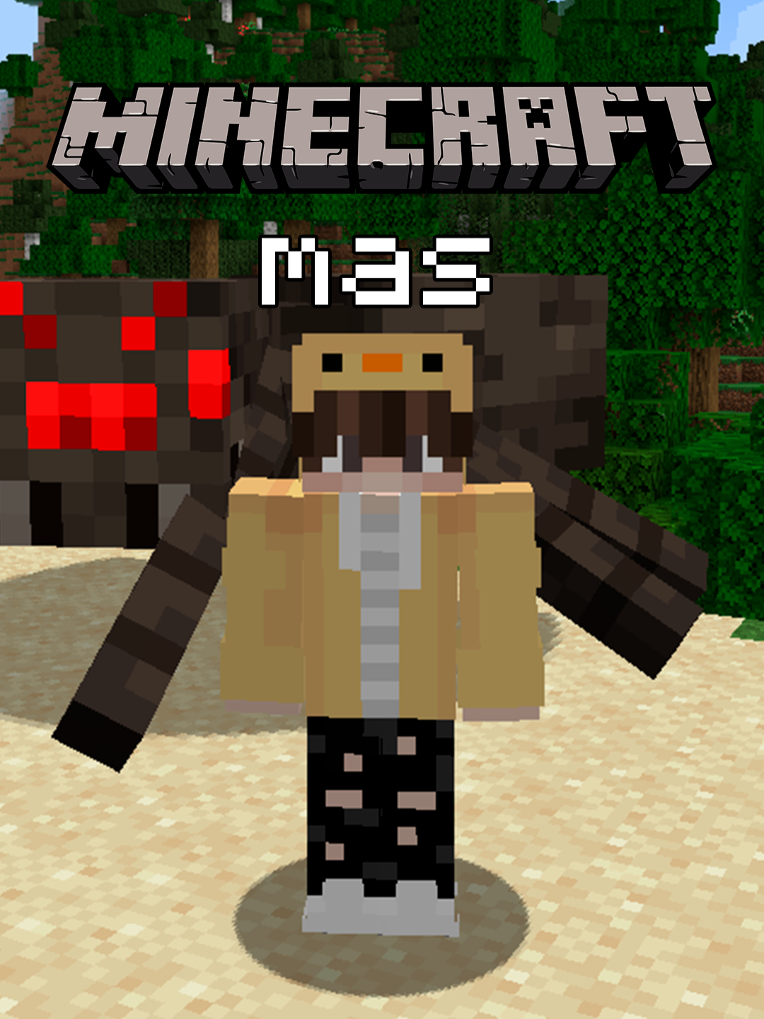 Minecraft mas os mobs tem tamanho aleatório #Minecraft #fyp #minecraftbrasil #foryou #minecraftmemes