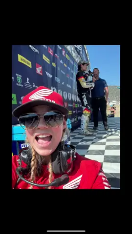 Pro Motocross podium selfies with @Jo Shimoda! Just missing Hangtown 🥲 #work #lovewhatyoudo #honda 