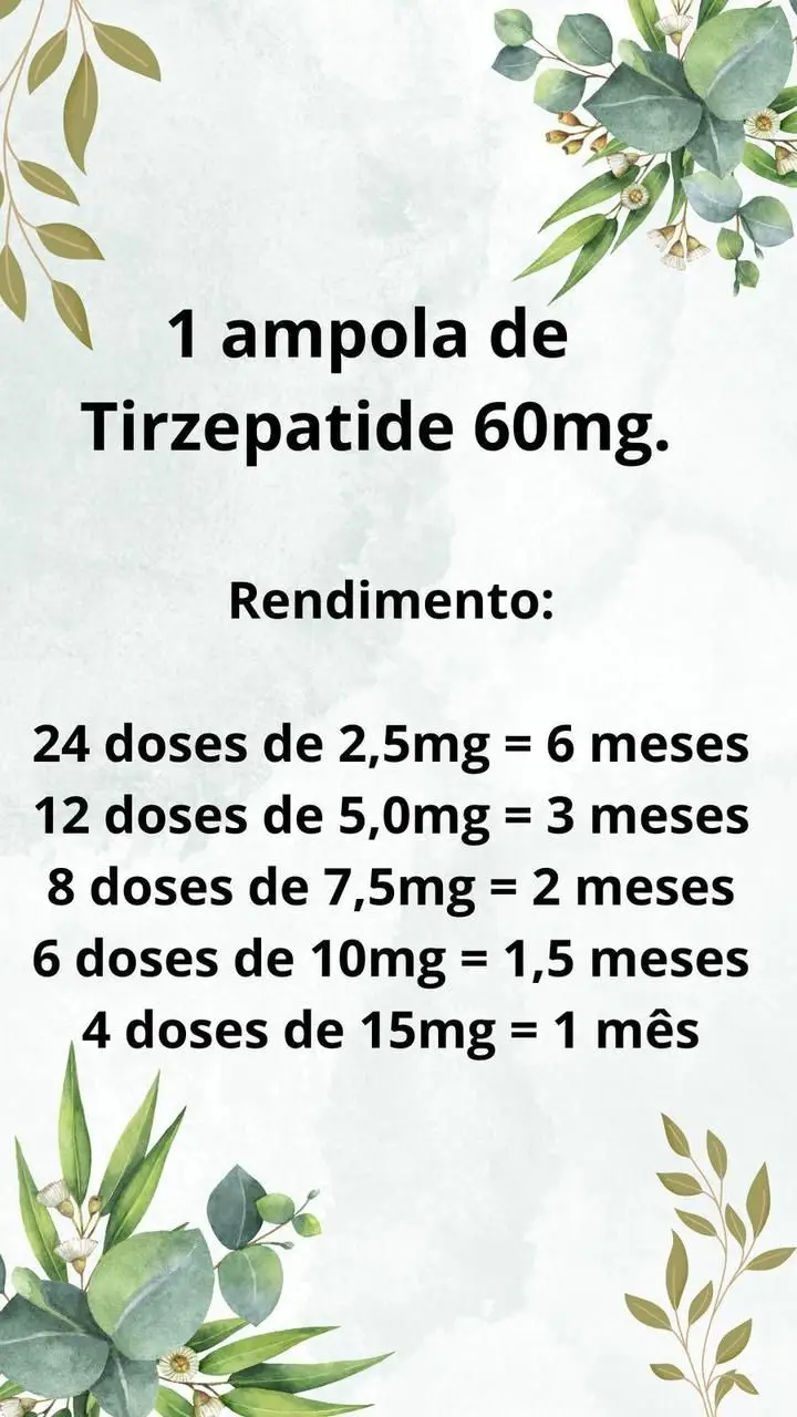 Quanto tem uma ampola de 60 mg? #mounjauro #tirzepatida 