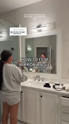 Replying to @✨Beth Michelle✨ GEN X UGC a deeper explanation on how to get the looking in the mirror angle! i know a lot of people found the last vid helpful so i hope this helps! #tripod #filmingtips #contenttips #vloggingtips #tiktokshopfinds 
