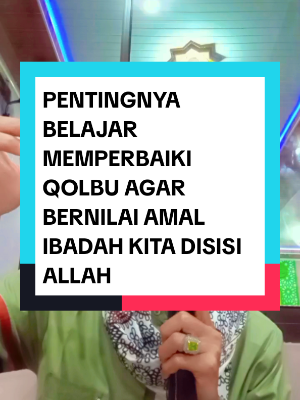 PENTINGNYA BELAJAR MEMPERBAIKI QOLBU AGAR BERNILAI AMAL IBADAH KITA DISISI ALLAH SWT. #kajiantasawuf #fypシ #fyp #kajiantasawufislam #kalamsufi 