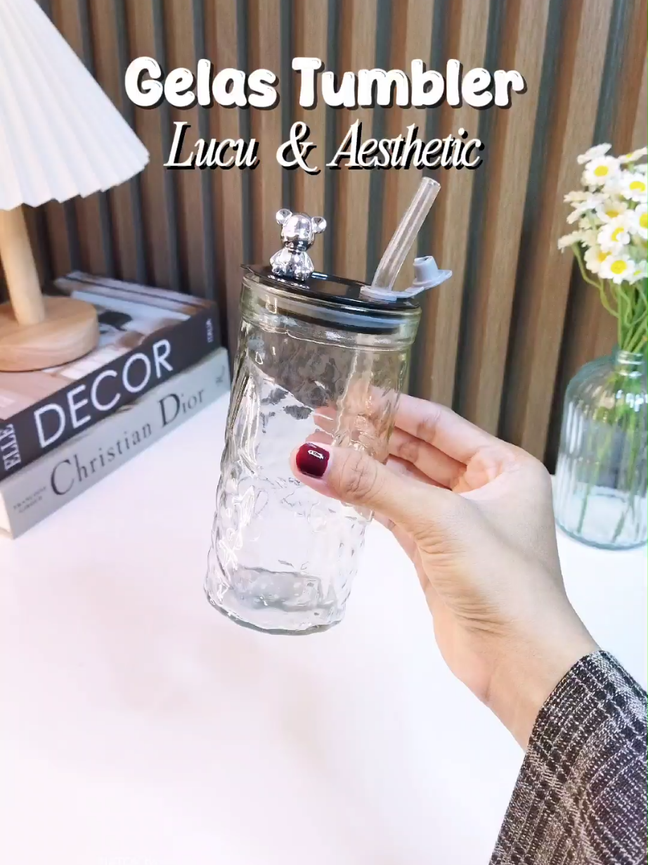 bisa buat ngopi/ jadi ide sovenir 🥳 #gelas #gelastumbler #gelastutupberuang #gelasaesthetic #gelaslucu #racuntiktok #tiktokshop #fyp 