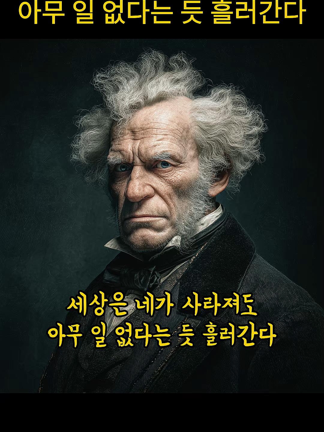 세상은 네가 사라져도 아무 일 없다는 듯 흘러간다 #쇼펜하우어 #니체 #명언 #철학 #멋진글귀