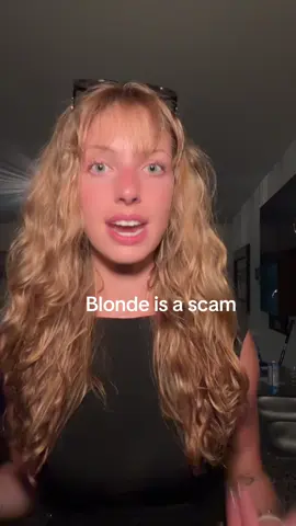 Blonde is a scam designed to keep you in the cycle of getting your roots done #blondehair #blonde #hairbleached 