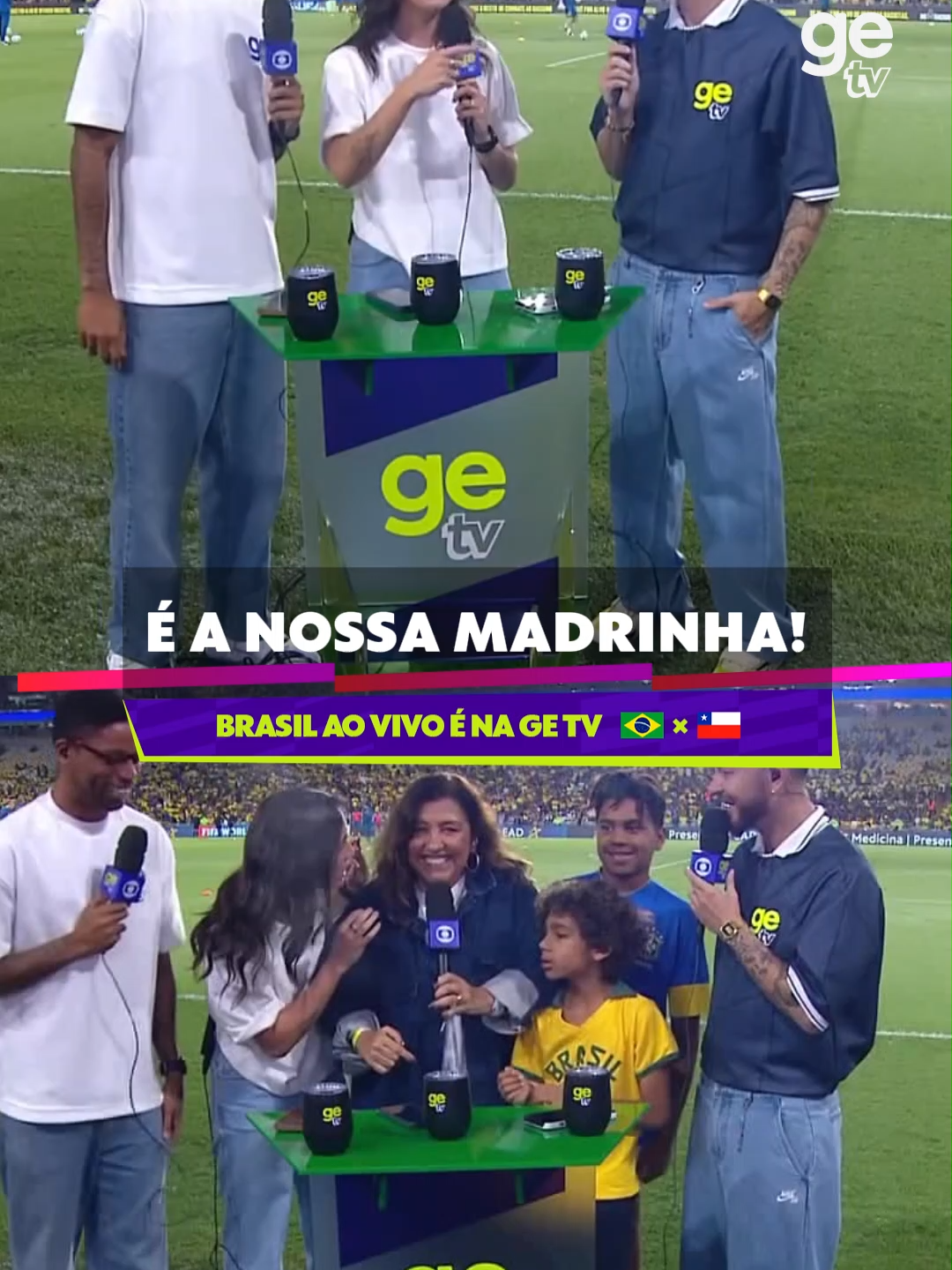 É a Taylor? Não, é a NOSSA MADRINHA! Regina ge 😉 ▶️ Brasil x Chile é AO VIVO E DE GRAÇA COM IMAGENS na GE TV direto do Maracanã #getv #futebol #seleção #seleçãobrasileira
