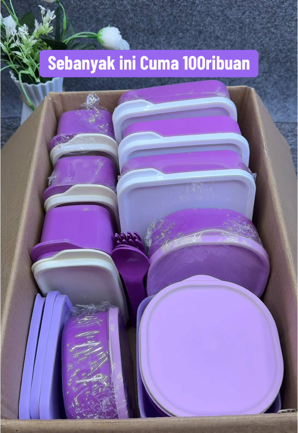 Dapat kotak bekal sebanyak ini🤫 #lunchbox 