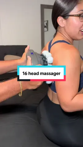 I don’t think I will ever pay to get a massage anymore because with 16 heads?! Come on now #16headmassagegun #massage #massager 