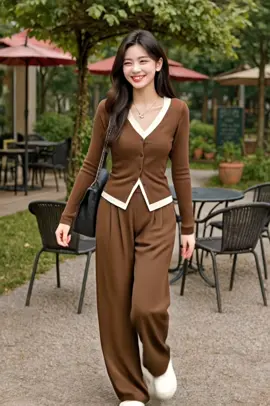 Sét bộ dài tay thun tăm co giãn #xuhuong #fyp #setbothuntam #setboxinh #setbodaitay