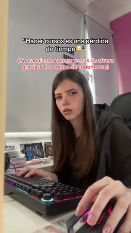 “Hacer cursos es una pérdida de tiempo” ahre ¿? Aguante coder #coderhouse #cursos #curriculum #coder #cv 