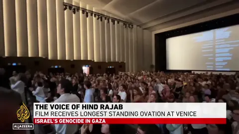 The Voice of Hind Rajab gets record 23-minute ovation at Venice premiere #hindrajab #palestine #gaza #israel #zionism