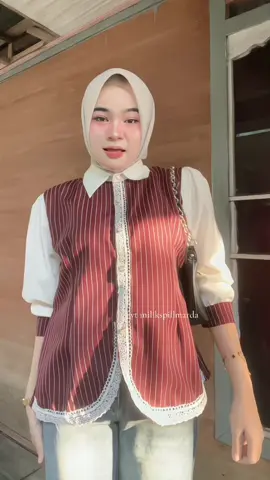 #kemejakombinasi #blousekombinasi #blousecantik #kemejasalur #spilloutfit #inspirasioutfit 