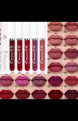 Batons Matte Impermeáveis CMaaDu 18 Cores, Longa Duração, Não Gruda, Forma de Copo, Maquiagem Barata##batom##matte##impermeavel##maquiagem