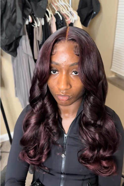 This color was so cute on her 🤩It looks very good ！😻hair from ZGWG Amazon hair store, link in bio #closure #closuresewin #bundles #blackgirl #hairstyle