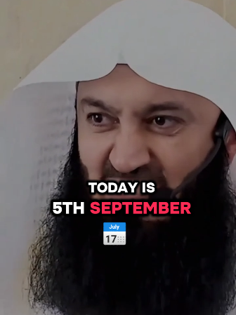 Today is t September 2025 #menk #sheikh #inspiration #🙌 #muftimenktalk 