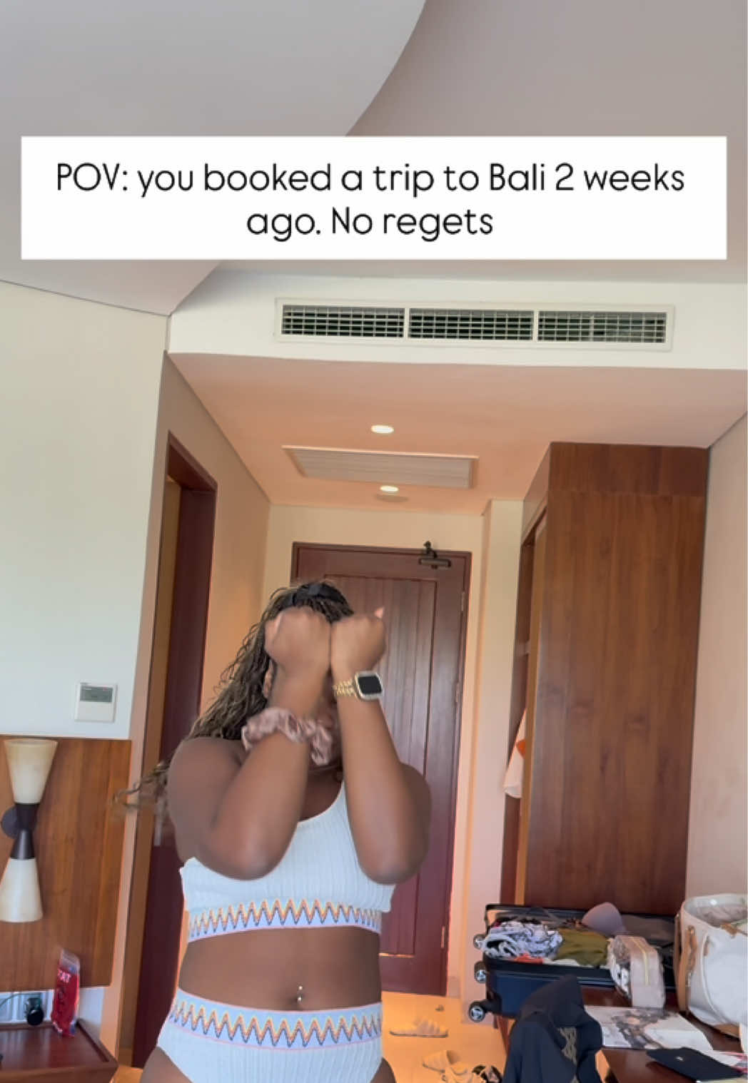 Sometimes thriving means saying yes without a 10-step plan. Two weeks ago I booked a trip to Bali, and now I’m living the affirmations out loud 🌺✈️ #BaliVibes #BaliTrip #Affirmations #Medicine #Hypemeup #ThrivingNotSurviving #BlackGirlLuxury #TravelReels #Explore #FYP 