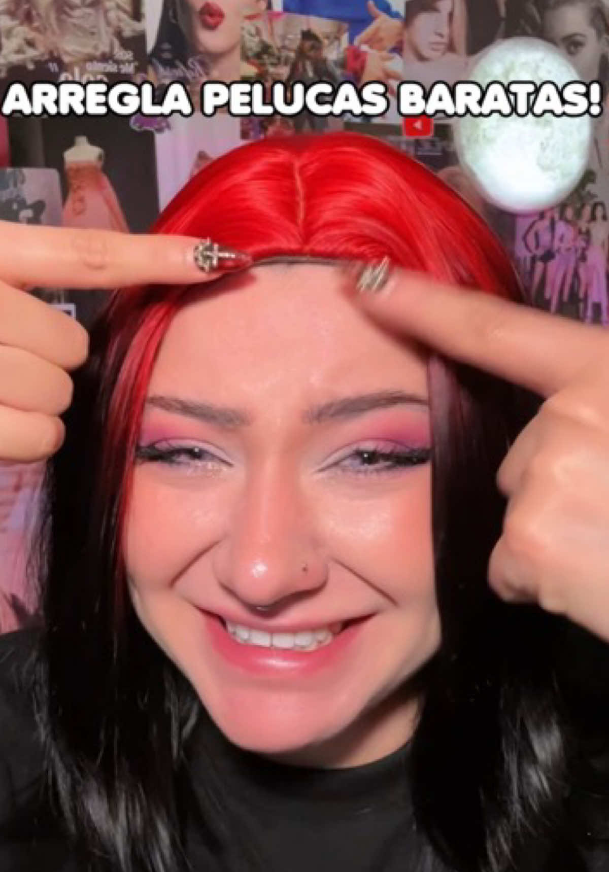 Te enseño cómo Stylear tus pelucas para que no parezcan tan falsas!🫣 #pelucas #haircut #flecomariposa #copete #himariela 