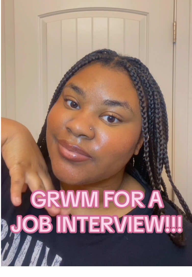 Grwm for a job interview besties😄 I’ll be keeping you guys posted!💗 #grwm #grwmmakeup #jobinterview #blackgirltok #Vlog  @rhode skin @NYX Professional Makeup @Kosas @Maybelline New York 