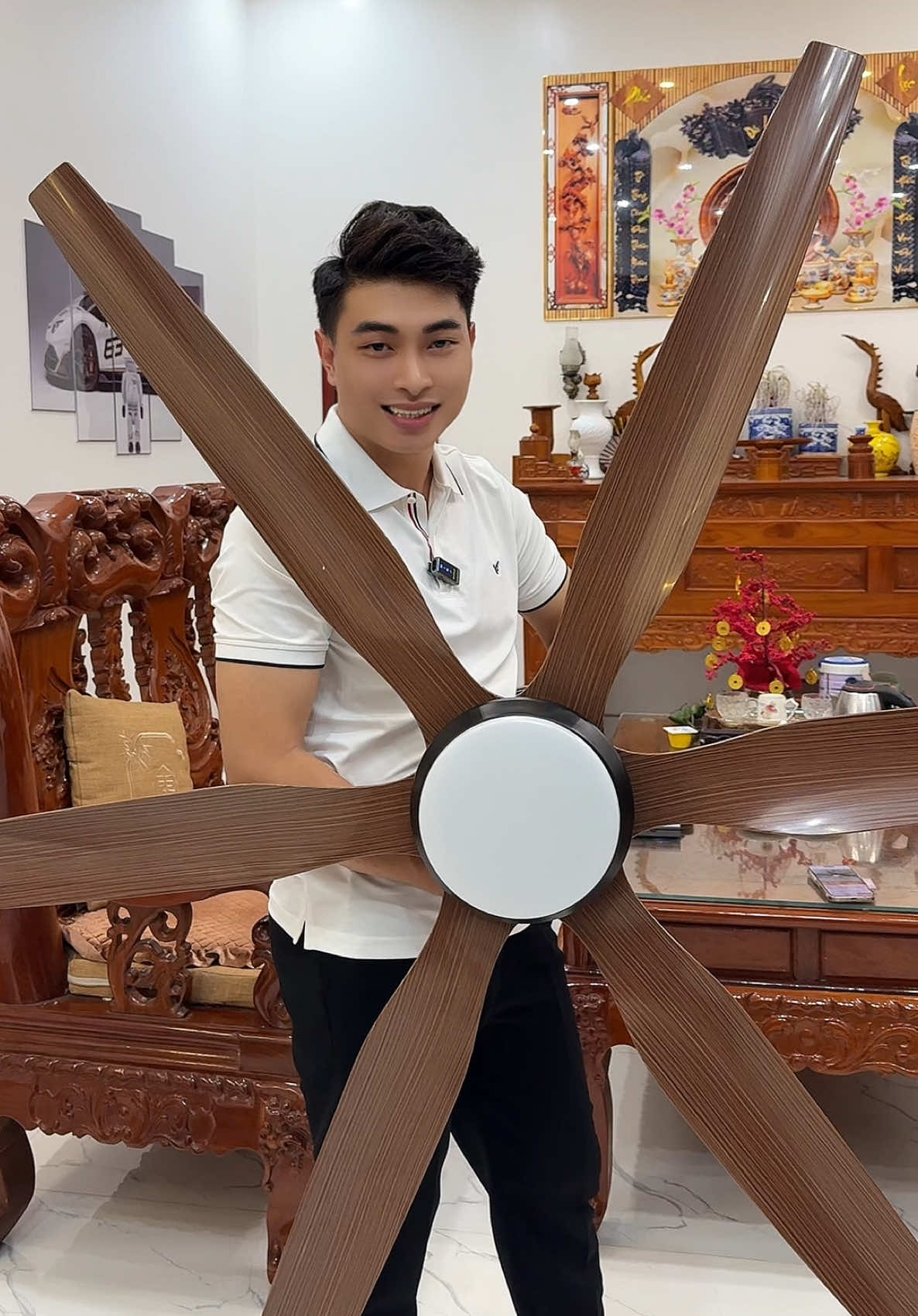 Quạt Trần 6 Cánh ABS Có Điều khiển từ xa 