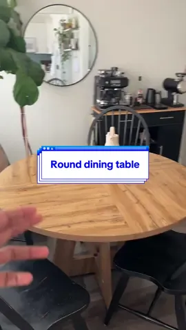 Great for small spaces #DiningTable #RoundDiningTable #KitchenTable #tiktokshopcreatorpicks #tribesigns 