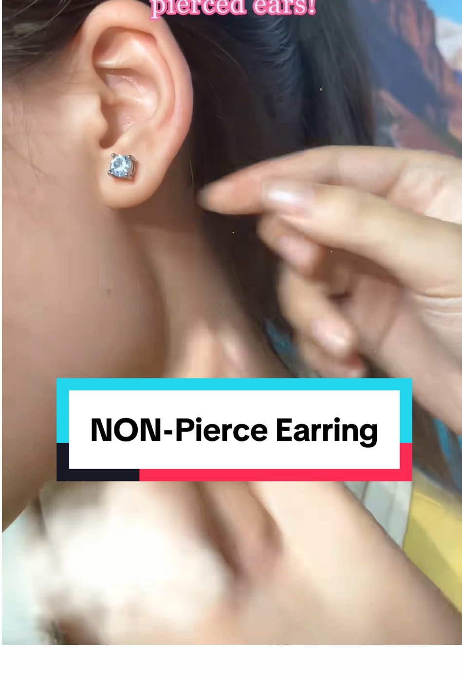 Not only do these magnetic earrings look so clean but you don’t have to get any piercings at all!! #magneticearrings #earrings #strictparents #nopiercingneeded #piercings     