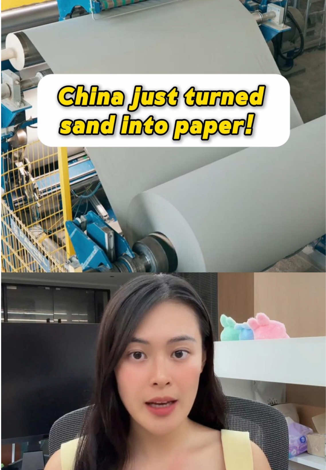 China just turned sand into paper!#innovation #environmentalprotection #forest #desert #paper 