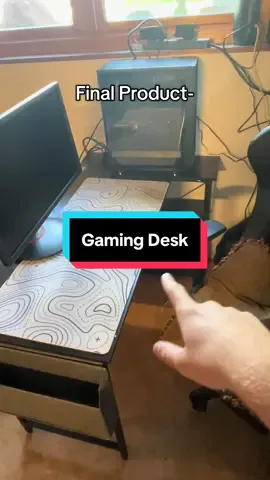 Yeah I am super happy with this #gaming #desk #setup 