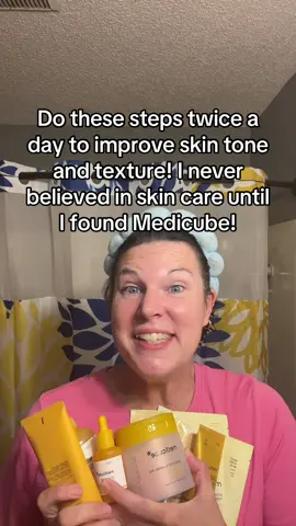 I was never a believer in skin care until I found Medicube! It really just works that well! The first time I used this bundle I noticed a big difference in my skin’s appearance and texture. The dark brown spots on my neck are fading fast. This bundle is completely worth the money, and it’s on a huge discount! #skincare #skin #beauty #beautyhacks #medicube 