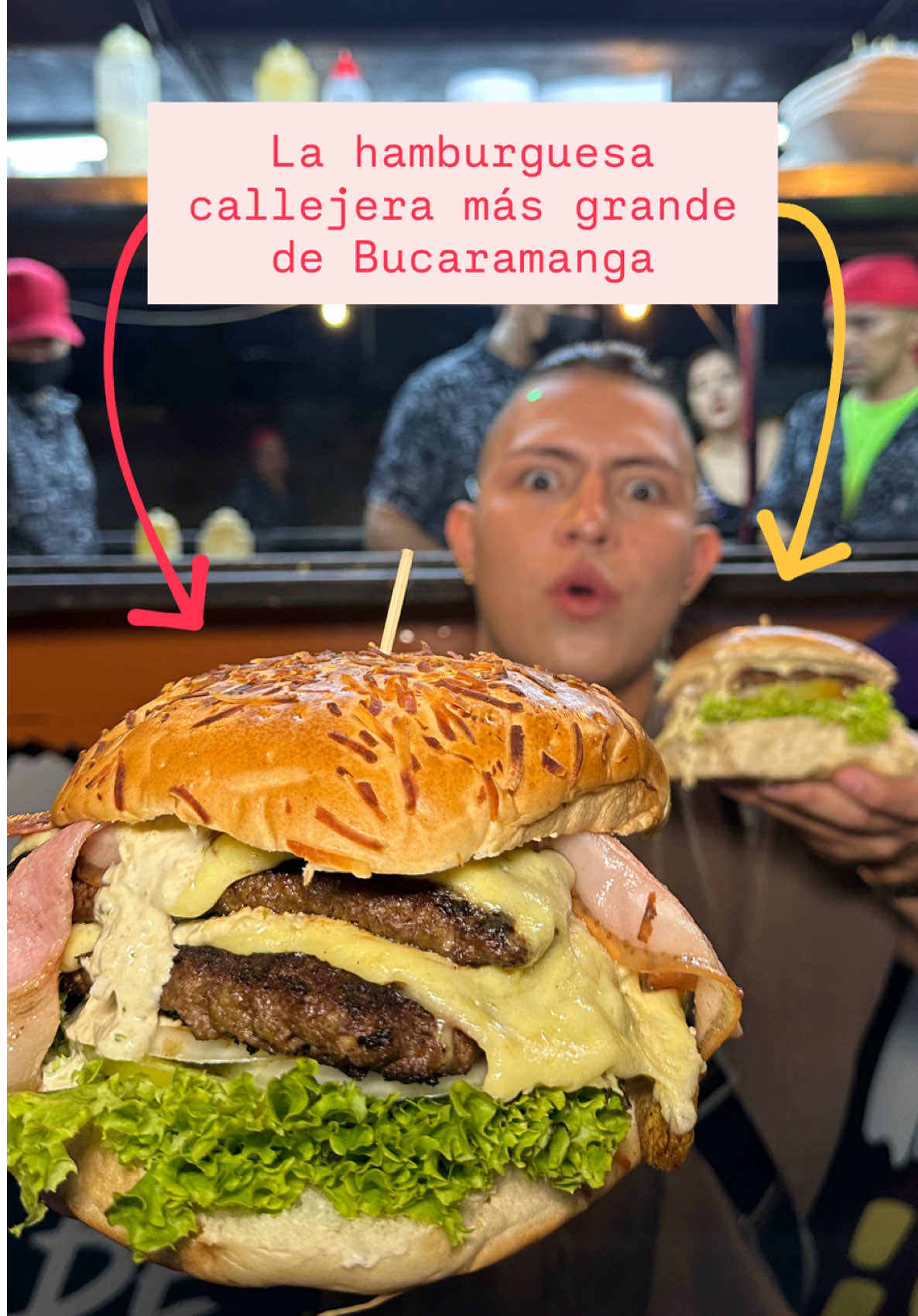 La hamburguesa callejera más grande de Bucaramanga- Planes humildes en Bucaramanga capítulo 33 - 😳🍔 esta hamburguesa estará en promoción hasta el 15 de septiembre en el punto de Luis 📲Aquí les dejo para domicilios : 314-37-65-444 🕣Horarios: todos los días  Desde las 5 pm hasta las 11 y media de la noche 📍Calle 65 # 2 a -05 vía monterredondo  Cerca al romboy del mutis  @El Punto de Luis _ M  #bucaramanga #comidacallejera #hamburguesas #comidarapida #restaurantesbucaramanga 