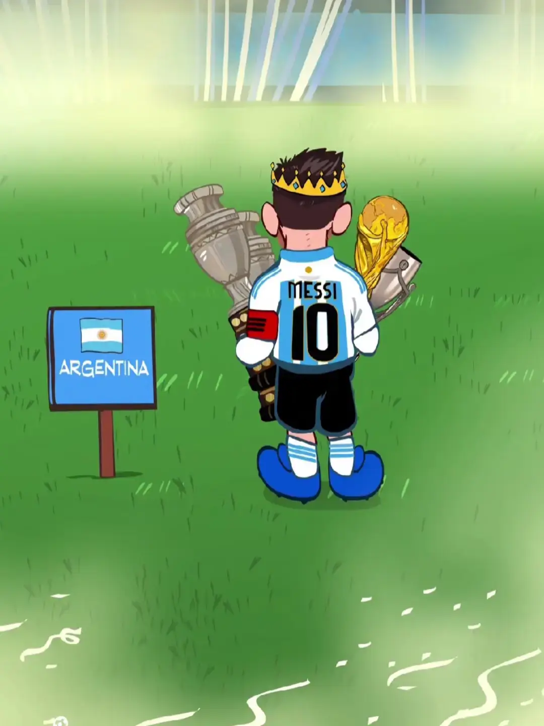 This is probably Messi's last match for Argentina at home.💔 #football #Soccer #foryou #foryou 