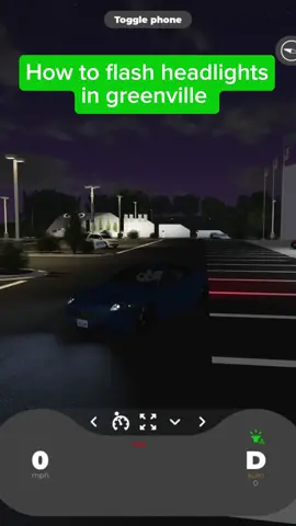how to flash your brights #fyp #greenville #greenvillerp #robloxfyp #trending 
