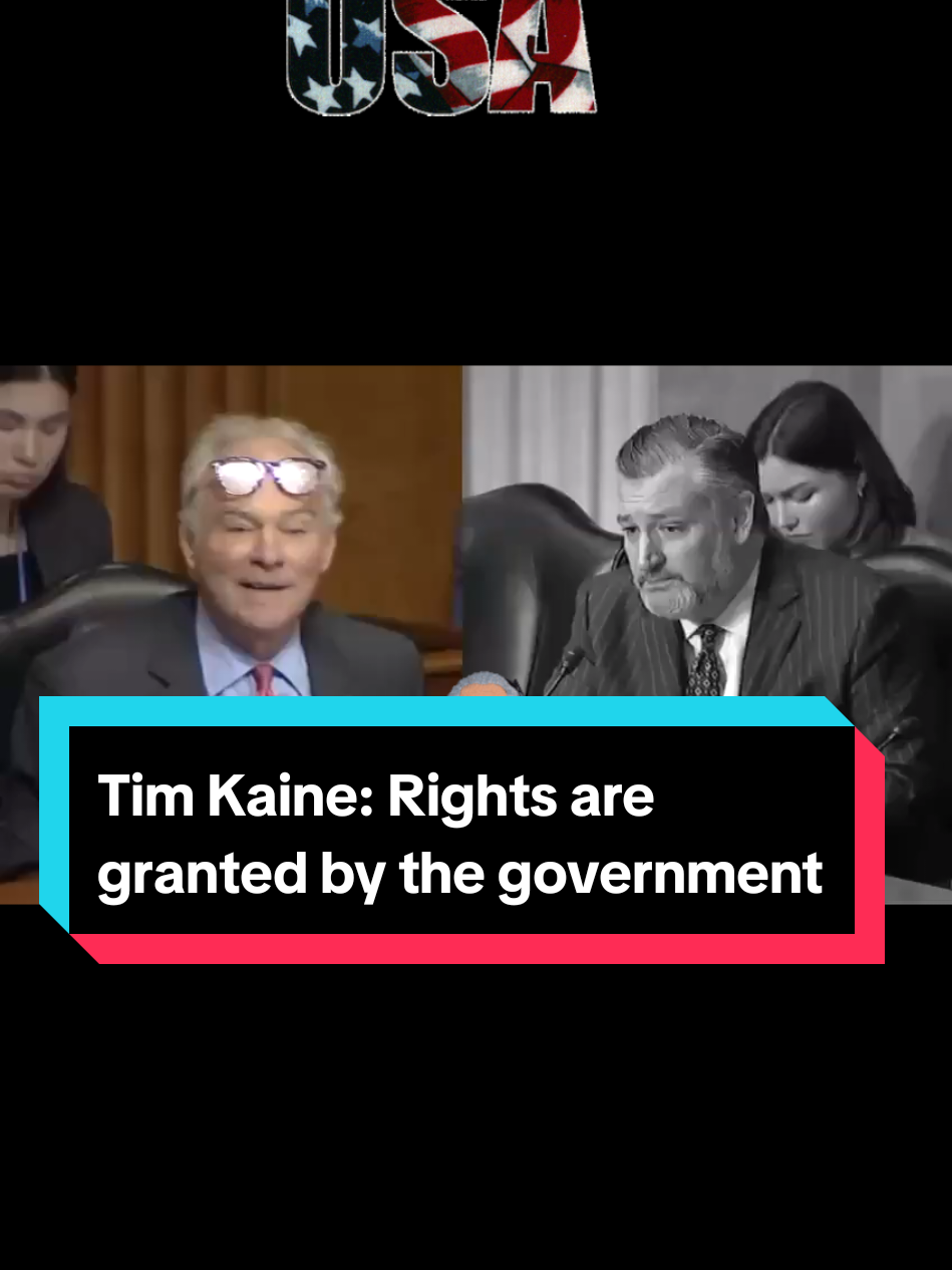 Tim Kaine just crossed a line. Rights are not granted by the government or the DNC.  They are inherent, given by God, and no politician or party has the power to take them away. Claiming otherwise is reckless and dangerously authoritarian. #trump #maga #trump2024 #fyp #merica 